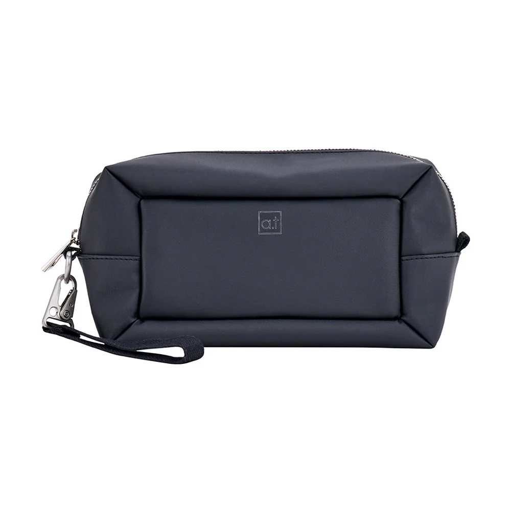Annabel Trends AT Mens Toiletry Travel Bag with Clip on Handle Black - Image 2