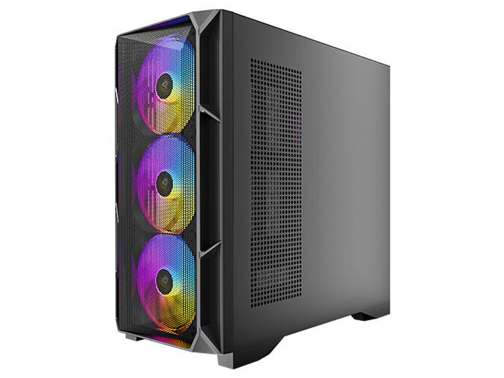 Antec AX1000 ARGB Mid-Tower Gaming Case - Black - Image 3