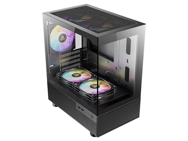 Antec CX200M RGB Elite mATX Gaming Case - Black - Image 4