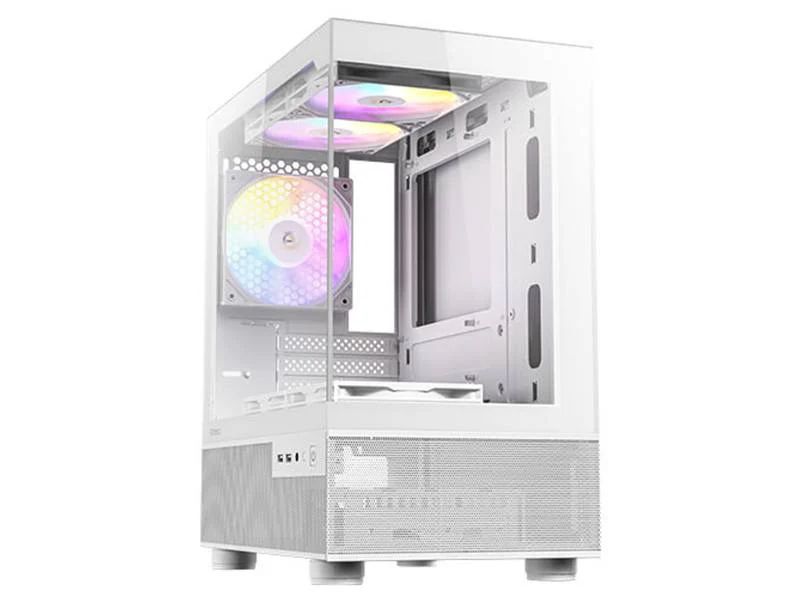 Antec CX200M RGB Elite Micro-ATX Gaming Case - White - Image 5