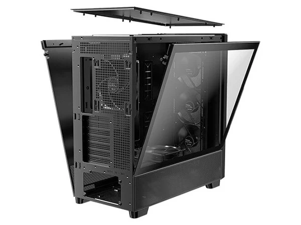 Antec Flux Premium Walnut Trim Mid-Tower Case (Black) - Image 9