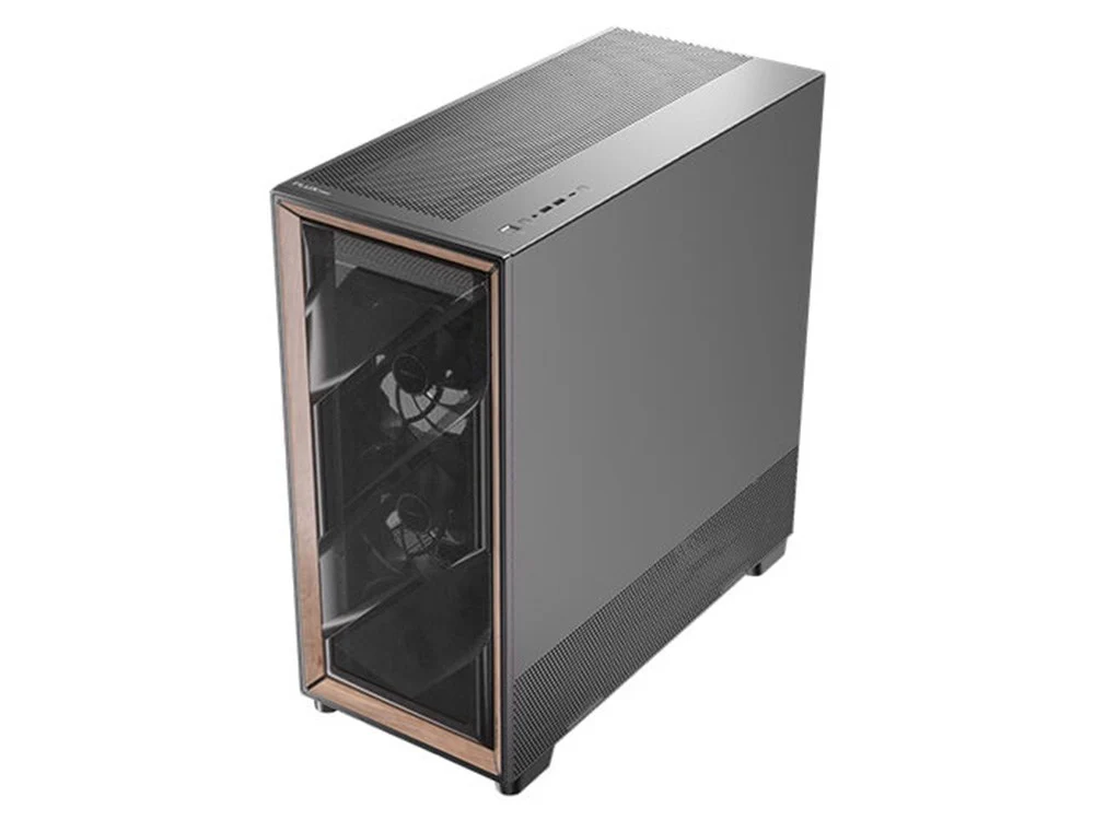 Antec Flux Pro Metal Mesh/Walnut Front E-ATX Full-Tower Case (Black) - Image 3