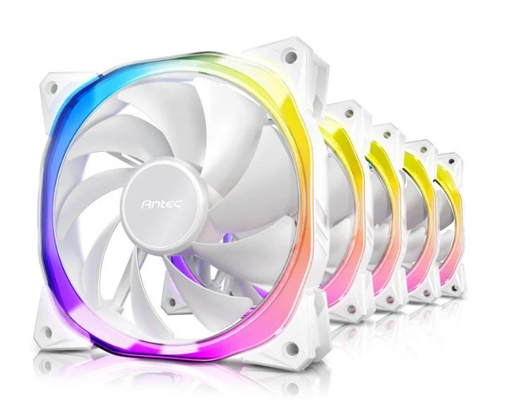 Antec Fusion 120 ARGB Case Fan with Controller White - 5 Pack (Fusion 120 ARGB W_5PK) - Image 2