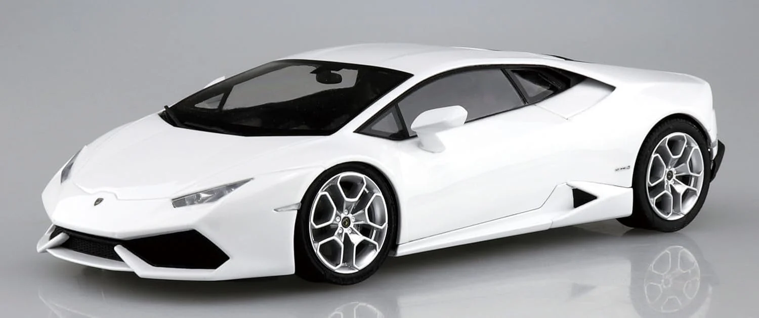 Aoshima 1/24 14 Lamborghini Huracan White - Image 3