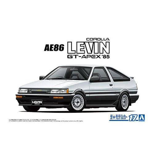 Aoshima 1/24 Toyota AE86 Corolla Levin GT-Apex '85 - Image 3