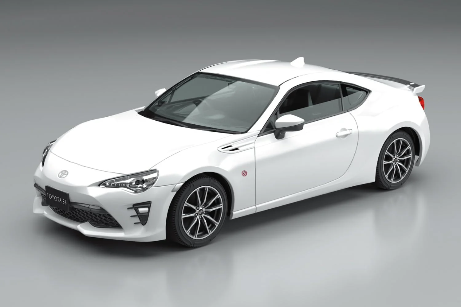 Aoshima 1/32 Snap Toyota 86 (Crystal White Pearl) - Image 3