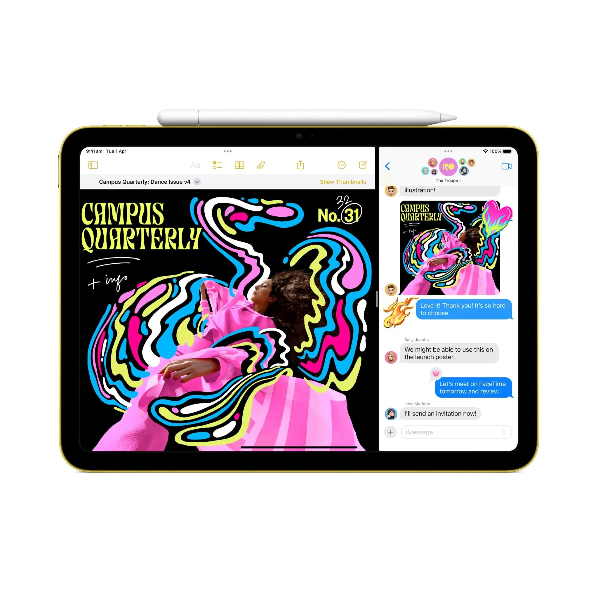 Apple iPad 11-inch A16 256GB Wi-Fi (Pink)[~Refurbished] - Image 4