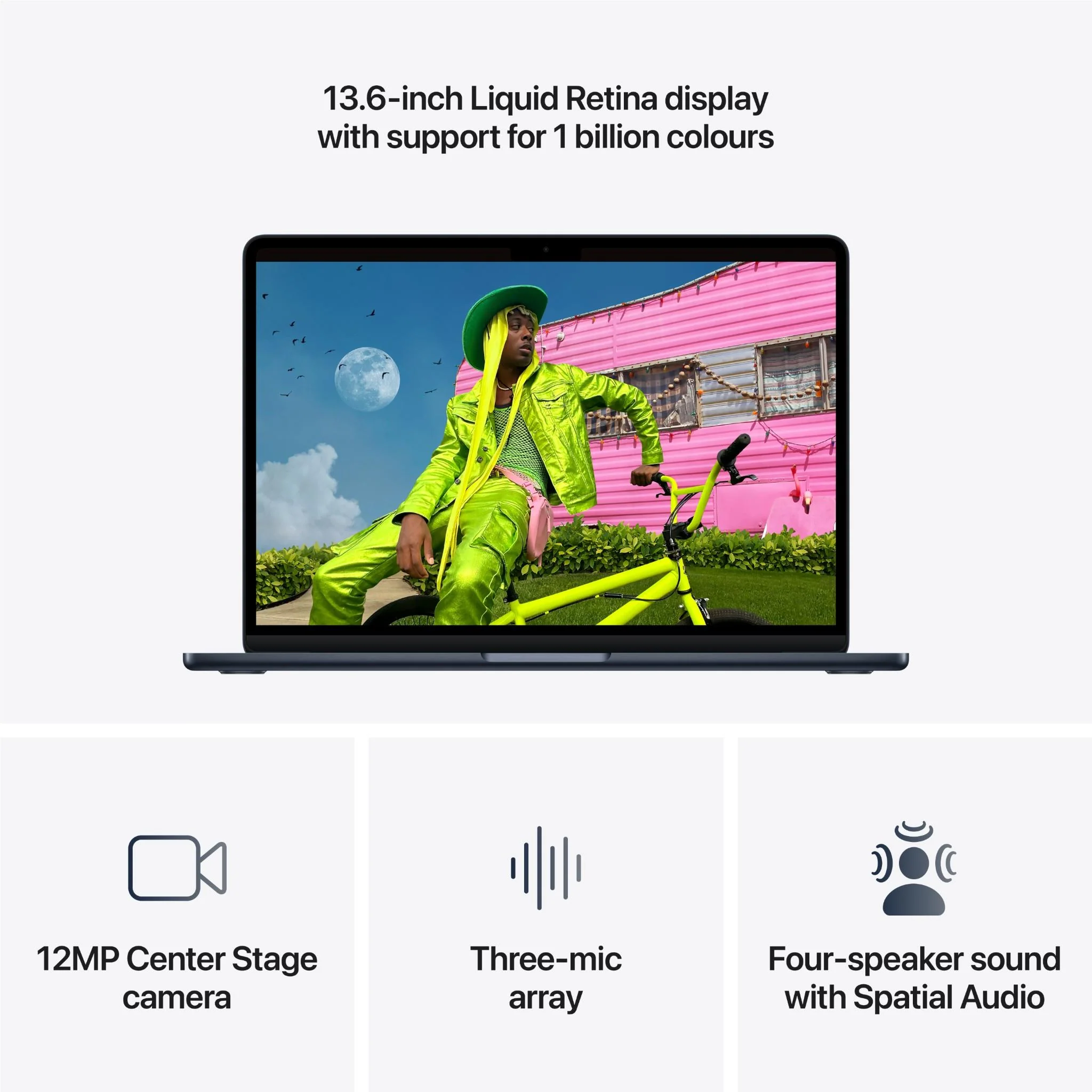 Apple MacBook Air 13-inch with M5 Chip, 1TB/16GB (Midnight) - Image 5