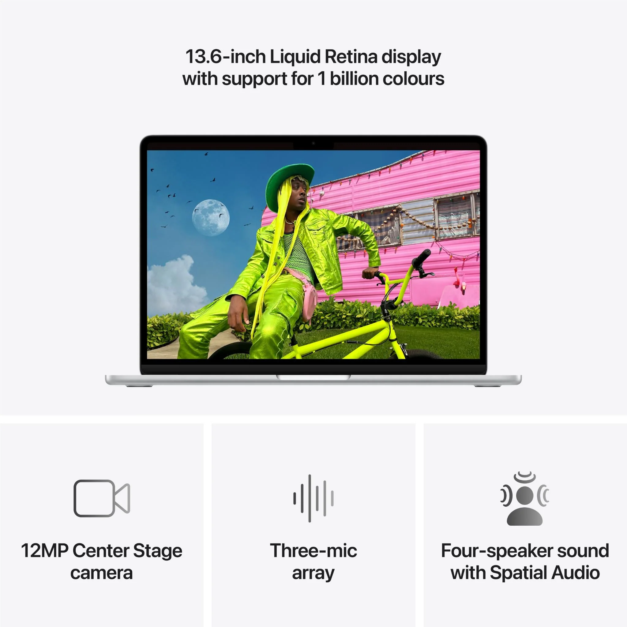 Apple MacBook Air 13-inch with M5 Chip, 1TB/16GB (Silver) - Image 5