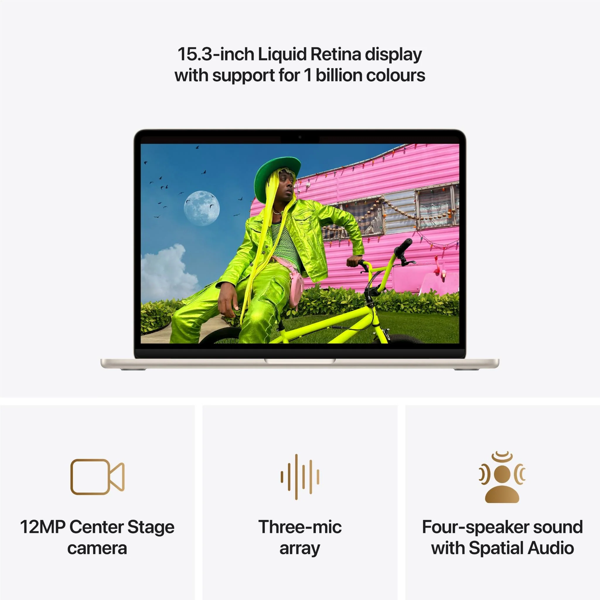 Apple MacBook Air 13-inch with M5 Chip, 1TB/16GB (Starlight) - Image 5