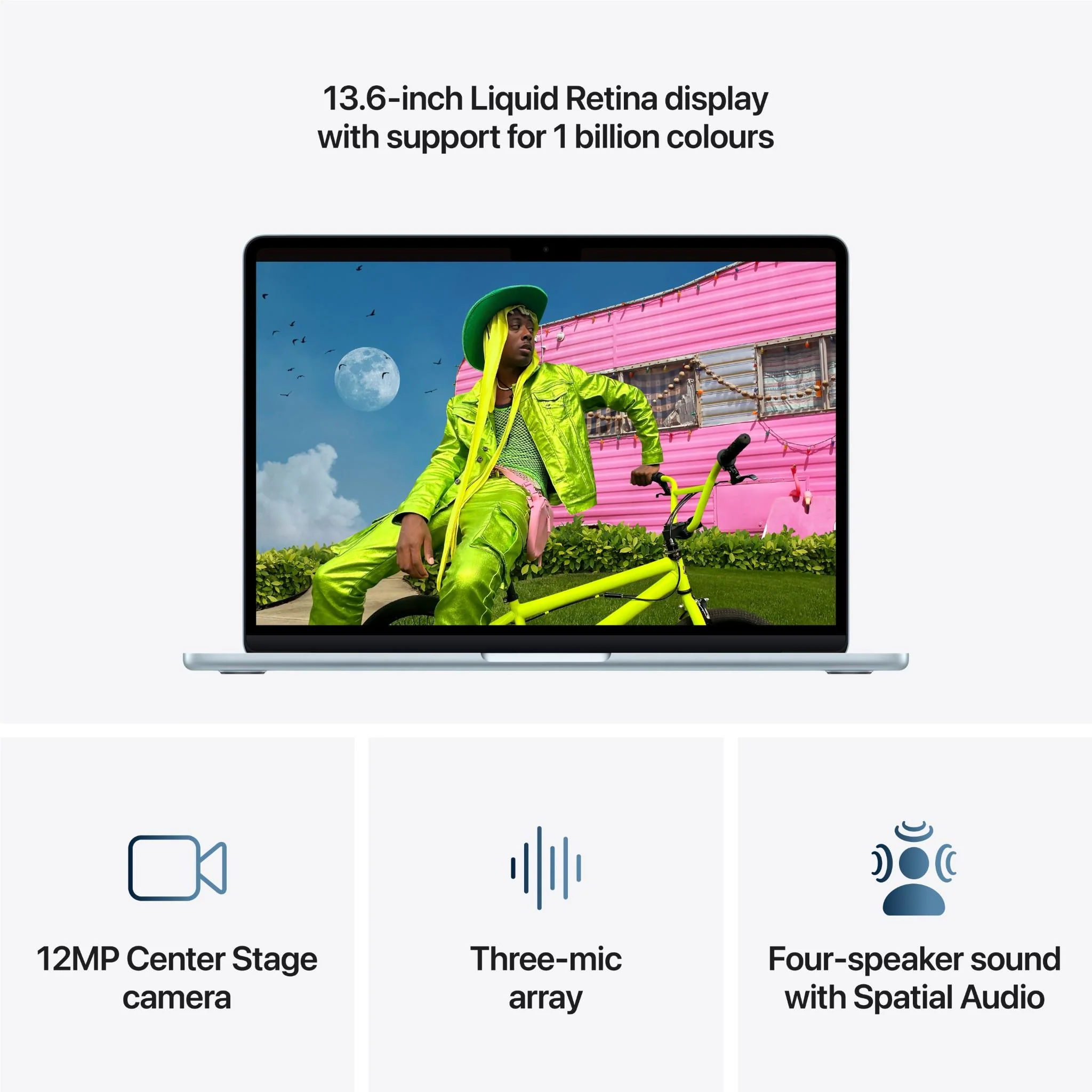 Apple MacBook Air 13-inch with M5 Chip, 1TB/24GB (Sky Blue) - Image 5