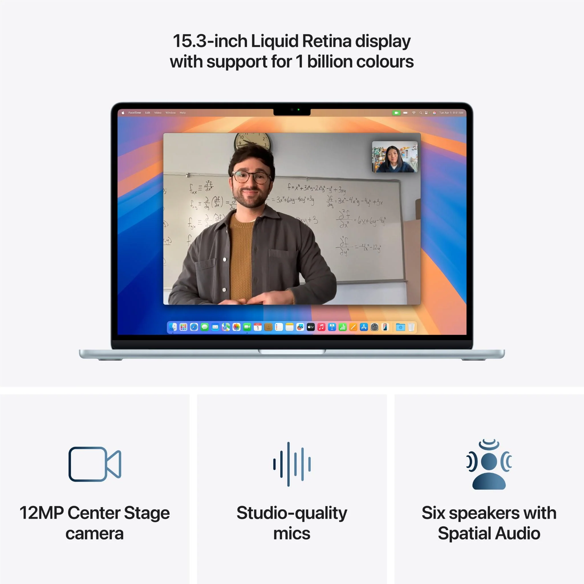 Apple MacBook Air 15-inch with M4 Chip, 512GB/16GB (Sky Blue) - Image 5