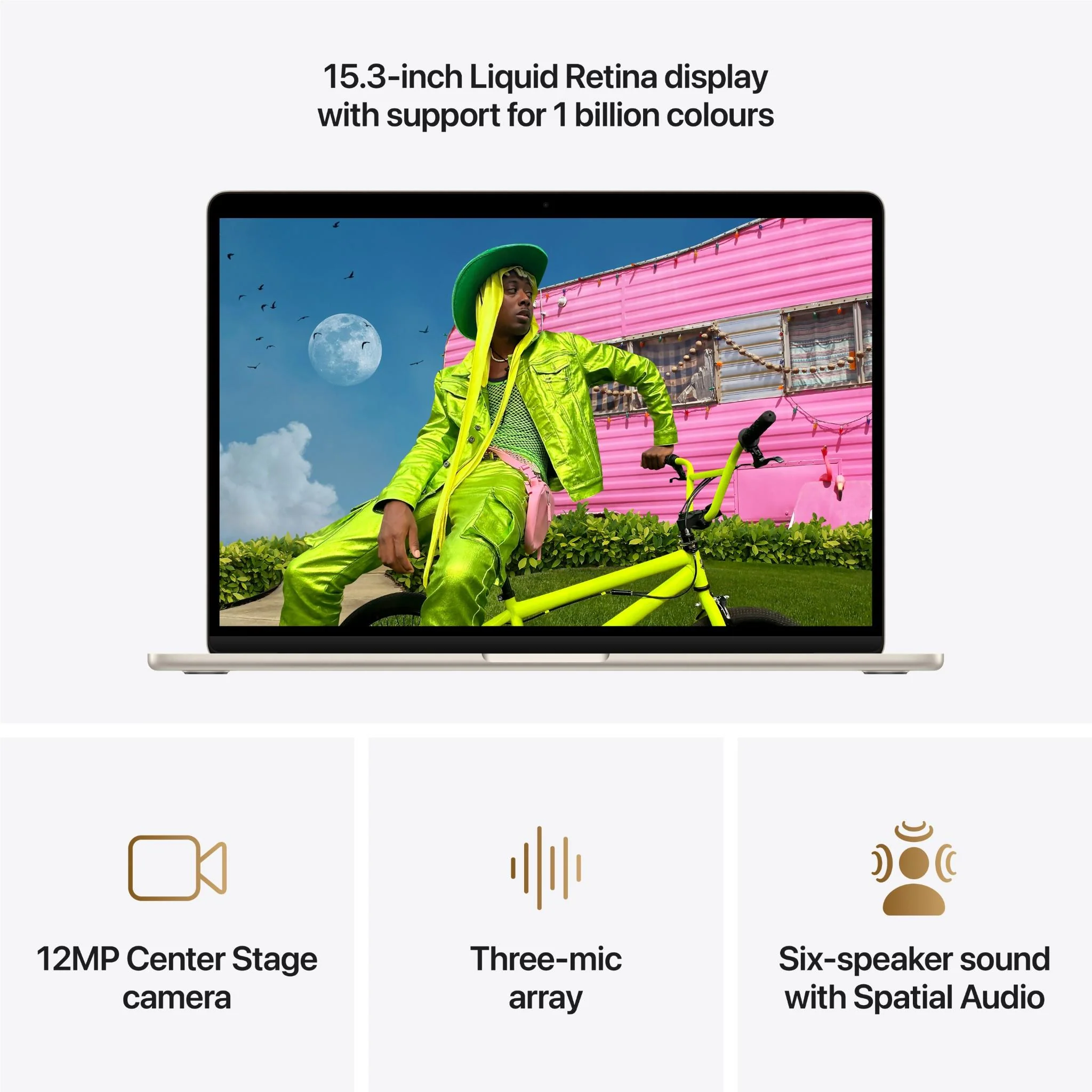 Apple MacBook Air 15-inch with M5 Chip, 1TB/16GB (Starlight) - Image 5