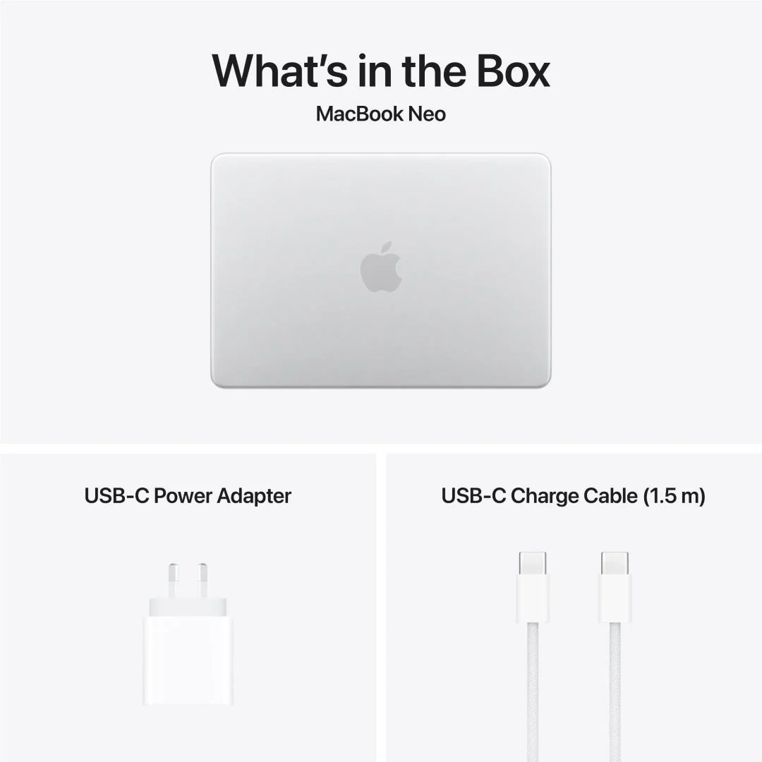 Apple MacBook Neo 13-inch with A18 Pro Chip, 256GB/8GB (Silver) - Image 10