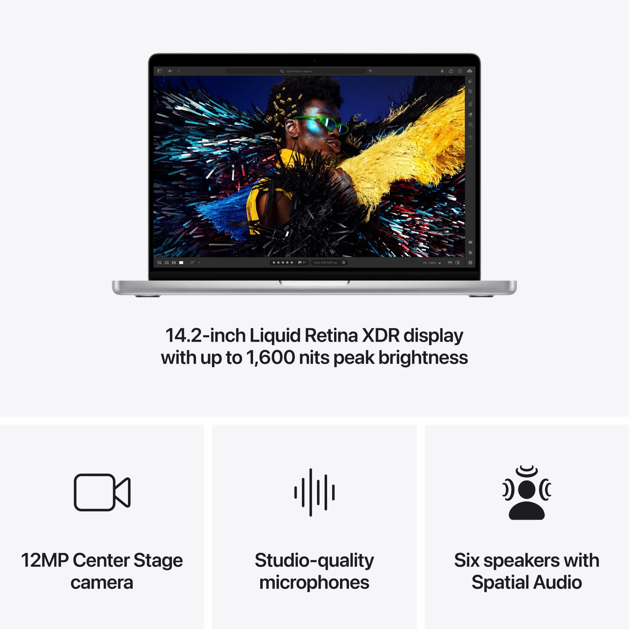 Apple MacBook Pro 14-inch with M4 Chip, 512GB/16GB (Silver/2024) [~Refurbished] - Image 5