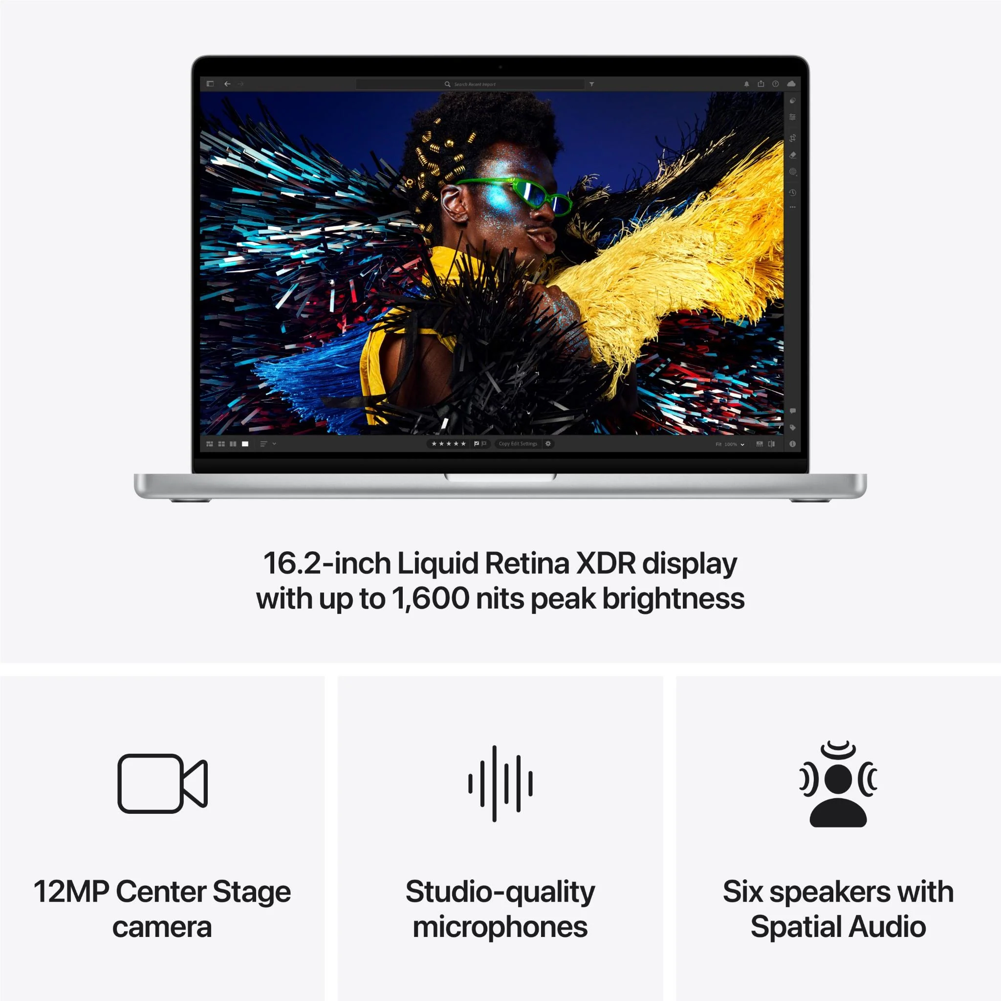 Apple MacBook Pro 16-inch with M4 Max Chip, 1TB/36GB (Silver)[2024] - Image 6