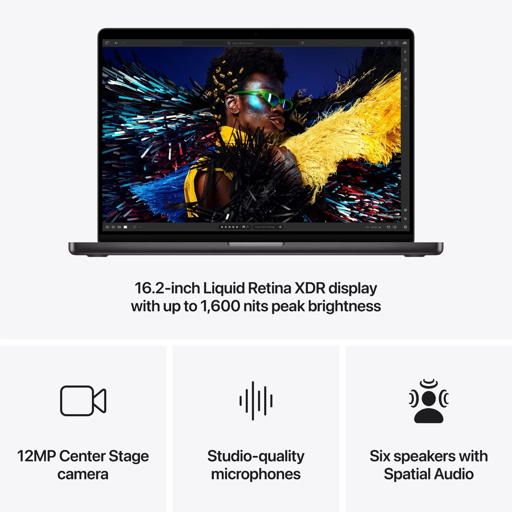 Apple MacBook Pro 16-inch with M4 Max Chip, 1TB/36GB (Space Black)[2024] - Image 6