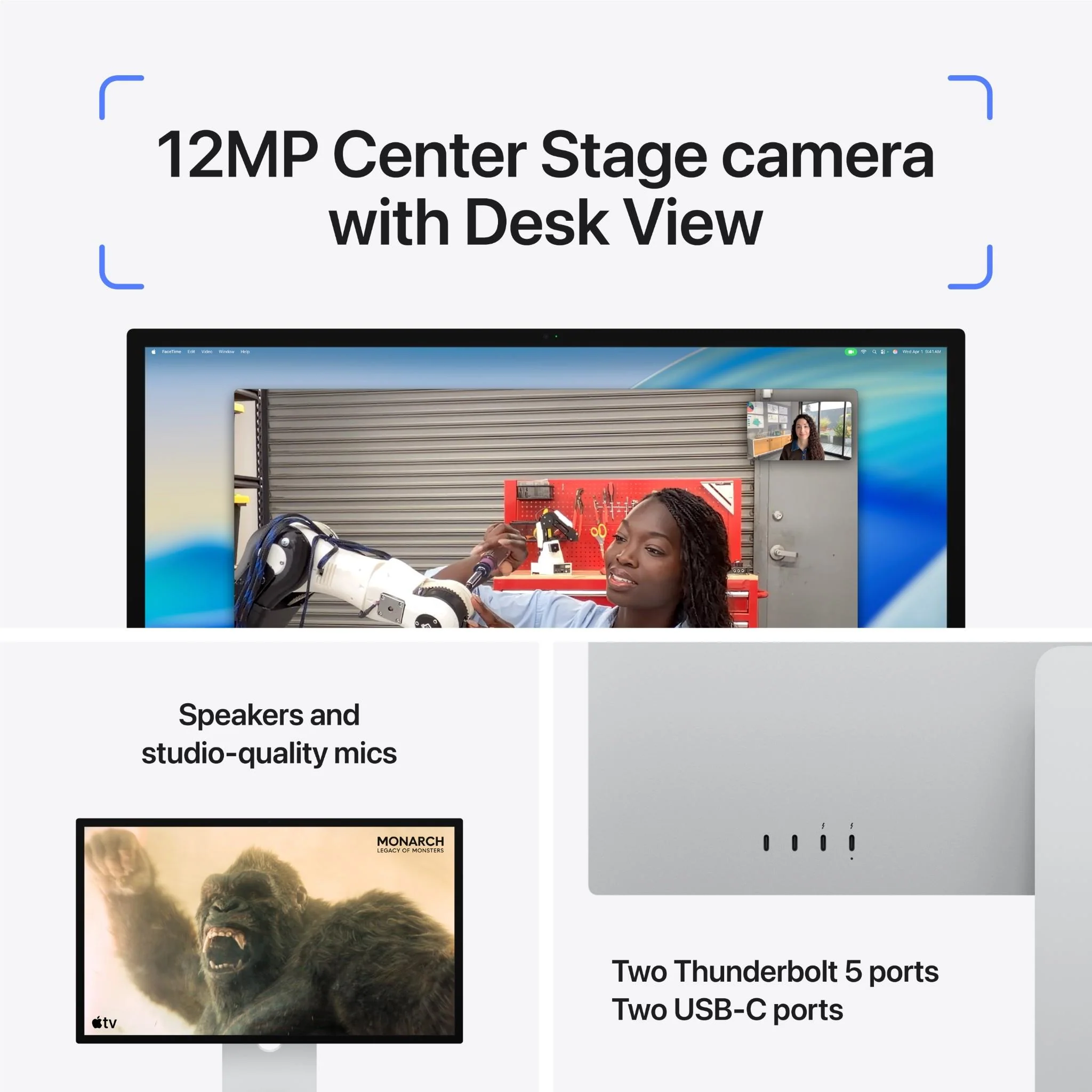 Apple Studio Display 27-inch 5K Retina (Tilt & Height Stand)[Nano Glass] - Image 4