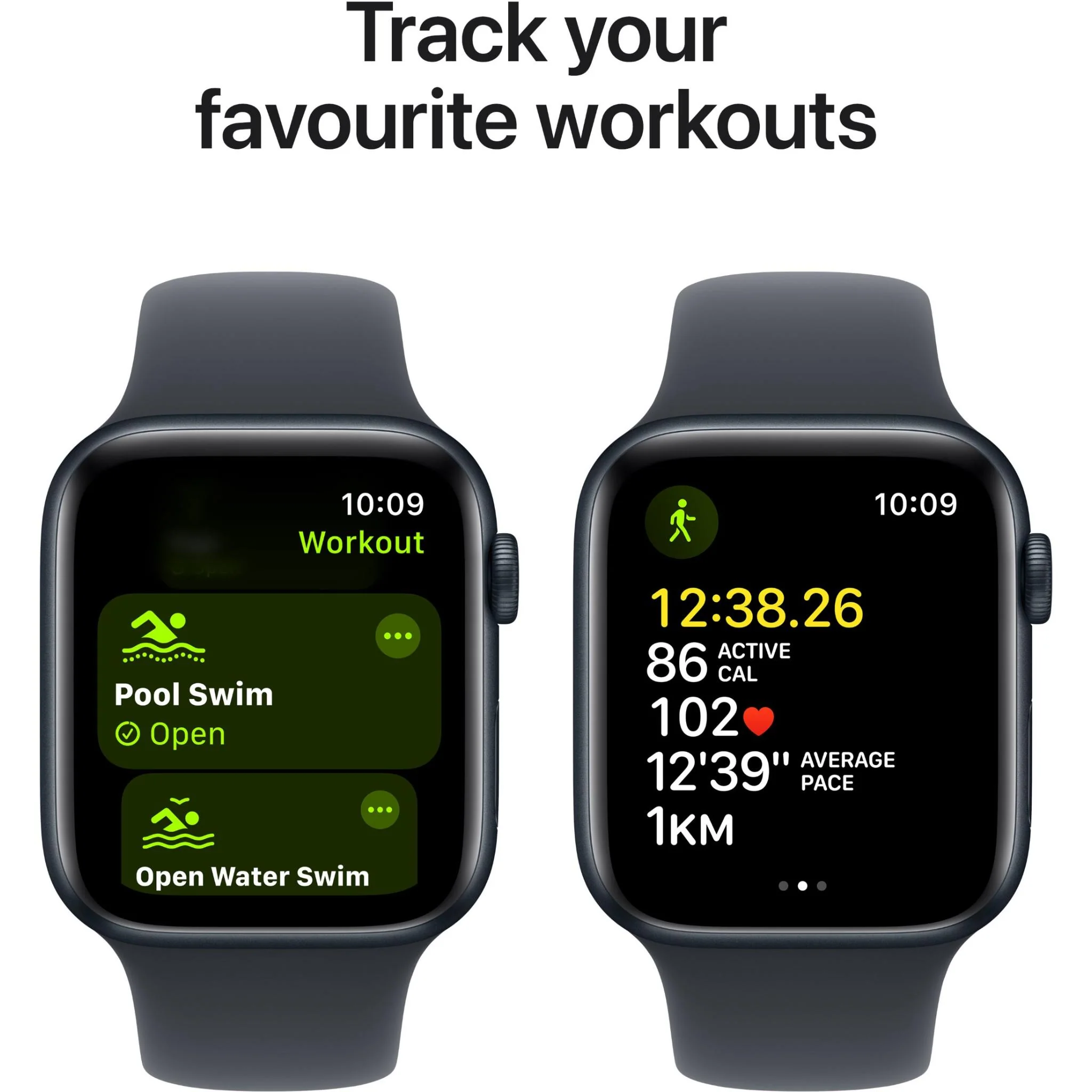 Apple Watch SE 44mm Midnight Aluminium Case GPS + Cellular  Sport Band (M/L) [2024] - Image 6