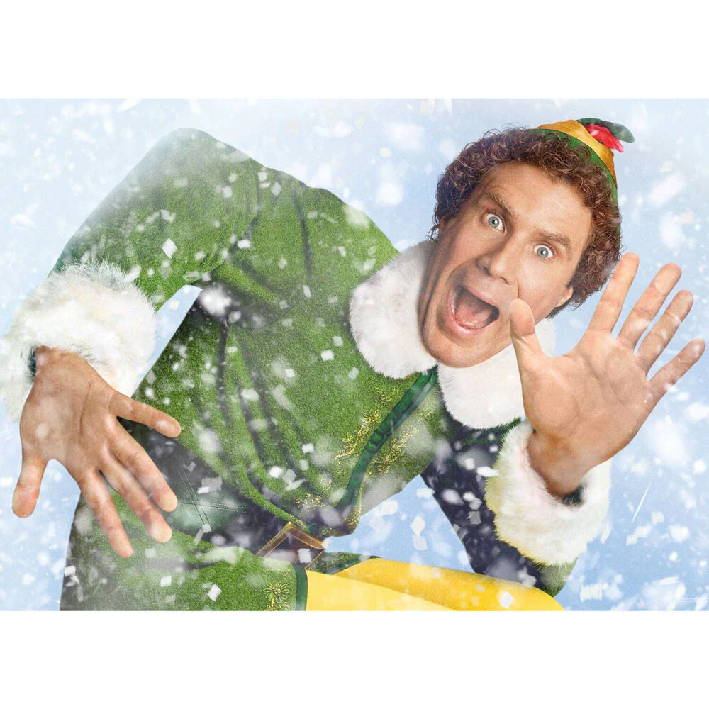 Aquarius 1000pc Aquarius Elf Christmas Movie Glitter Cardboard Puzzle 51x71cm - Image 2