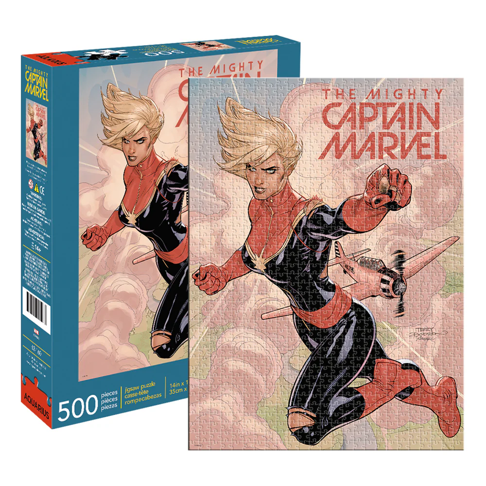 Aquarius 500pc Marvel Captain Marvel Cover 14y+ Kids/Children Jigsaw Puzzle 35 x 48 cm - Image 2