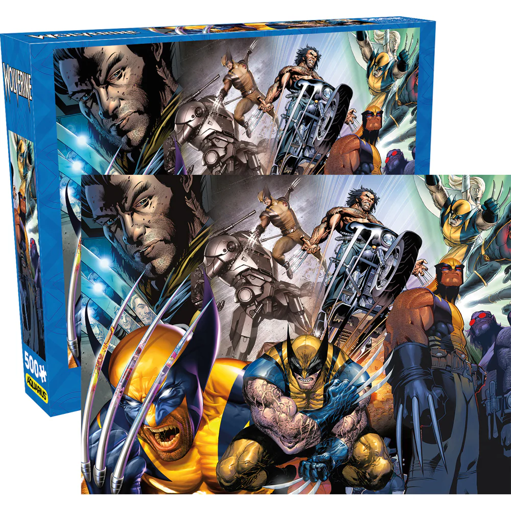 Aquarius 500pc Marvel Wolverine Collage Jigsaw Puzzle Kids Game 35x48cm - Image 3