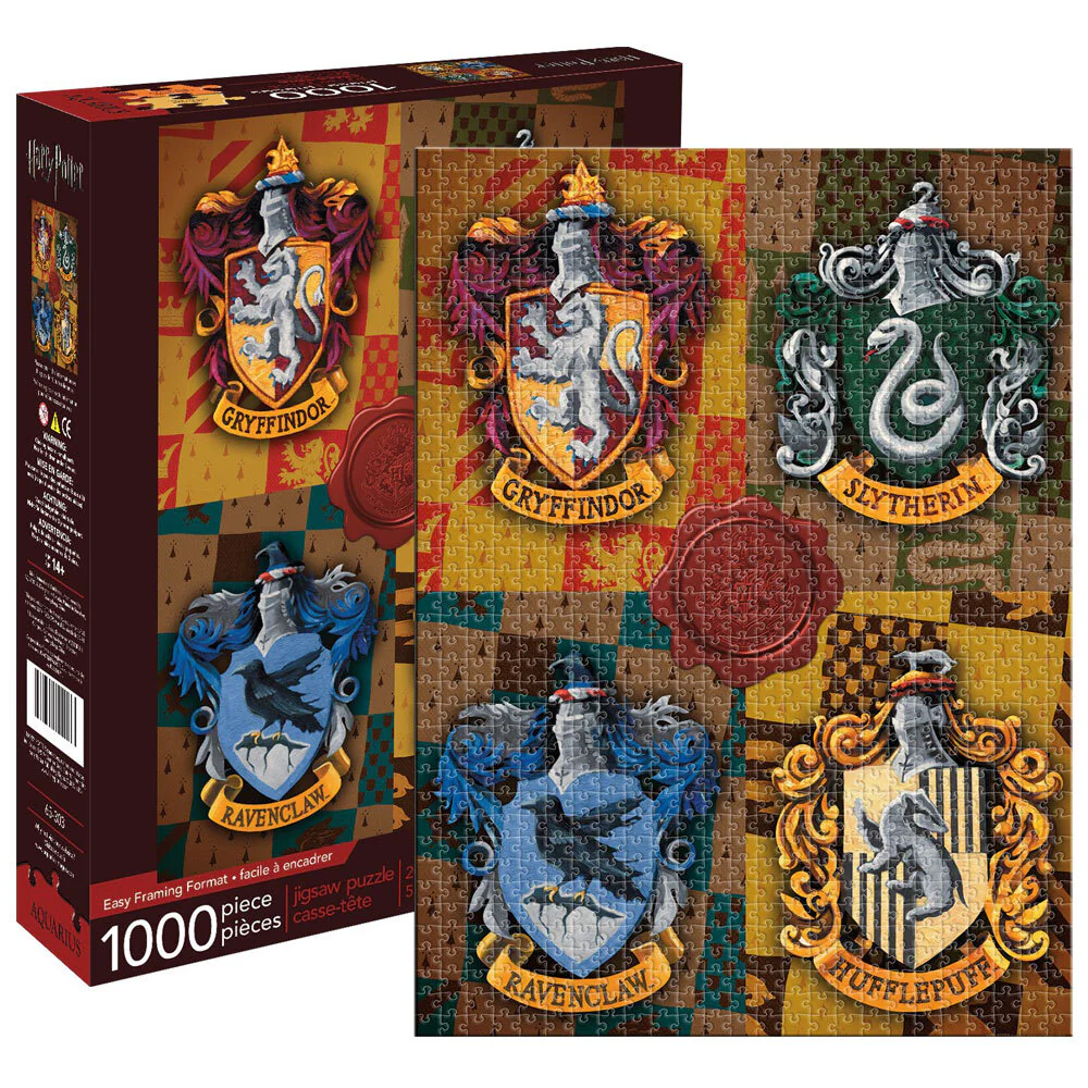 Aquarius Harry Potter Crests 1000pc Jigsaw Puzzle Children/Teen/Kids 14y+ Toys - Image 2