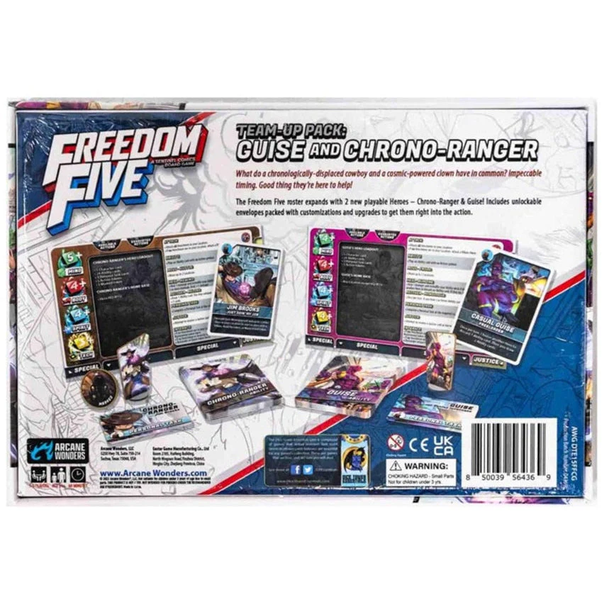Arcane Wonders Freedom Five - Team-Up Pack - Guise and Chrono-Ranger Expansion Game - Image 2