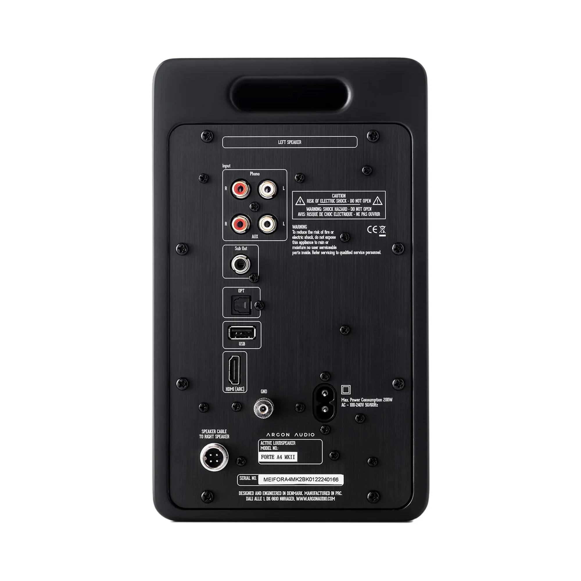 Argon Audio FORTE Black A4 MK2 Bookshelf Speakers - Image 3