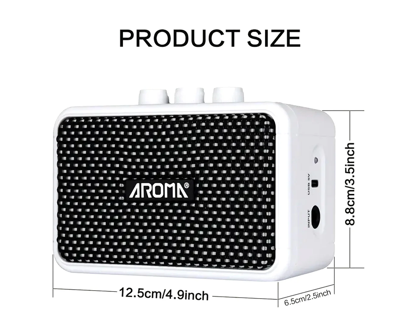 Aroma Mini Guitar Amplifier with Bluetooth - Image 5