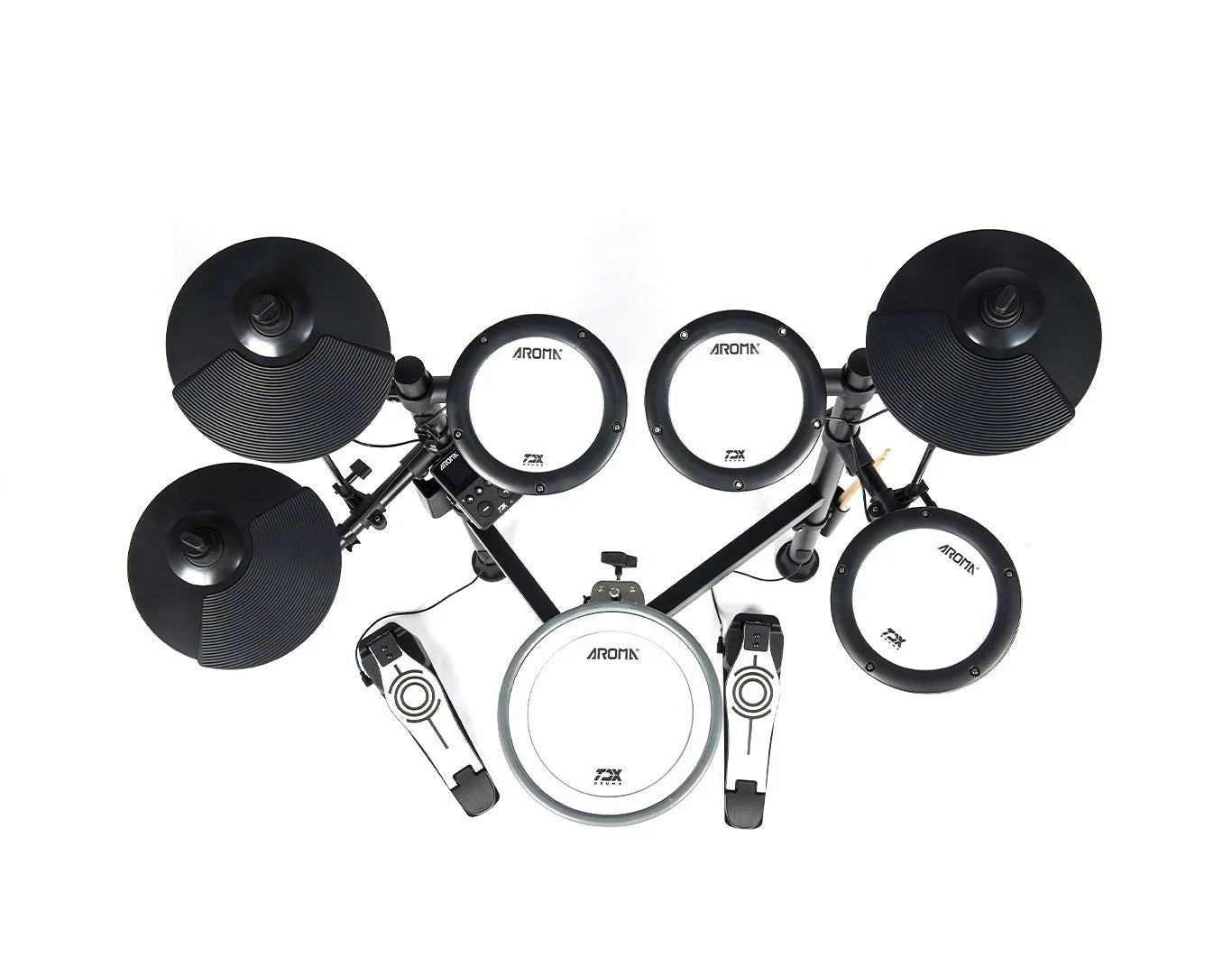 Aroma Portable Electronic Drum Kit with Bluetooth - Image 2