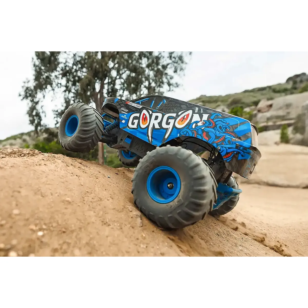 ARRMA GORGON Mega 550 RC Monster Truck Electric 2WD 1/10 Scale RTR (Blue) - Image 2