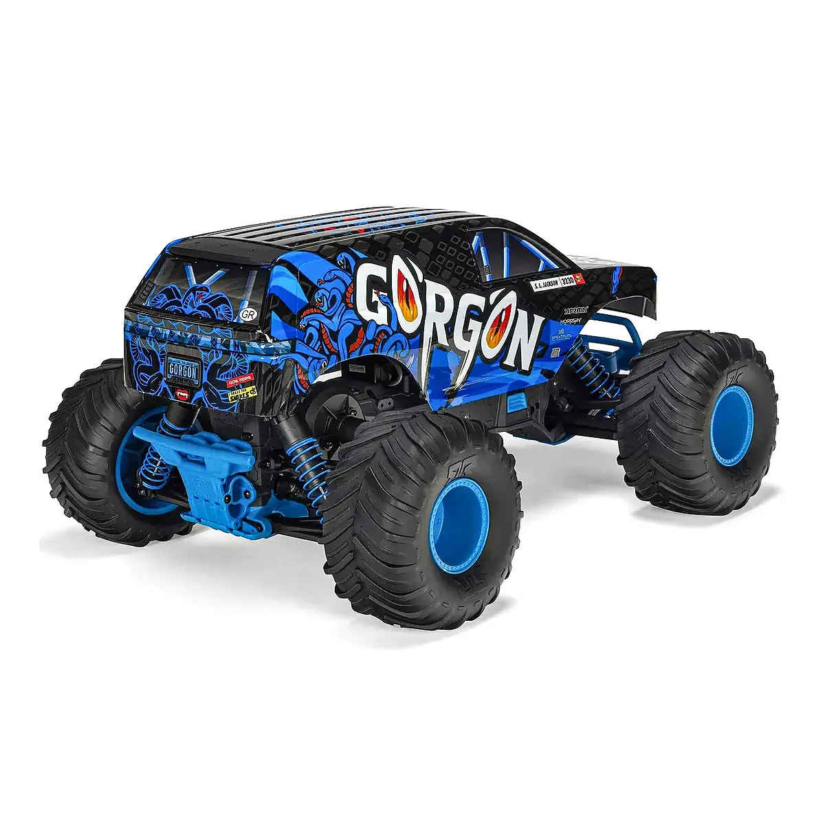 ARRMA GORGON Mega 550 RC Monster Truck Electric 2WD 1/10 Scale RTR (Blue) - Image 3