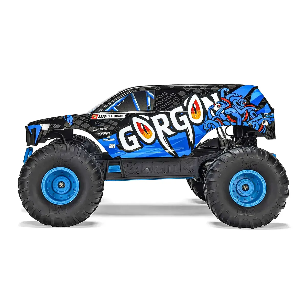 ARRMA GORGON Mega 550 RC Monster Truck Electric 2WD 1/10 Scale RTR (Blue) - Image 4