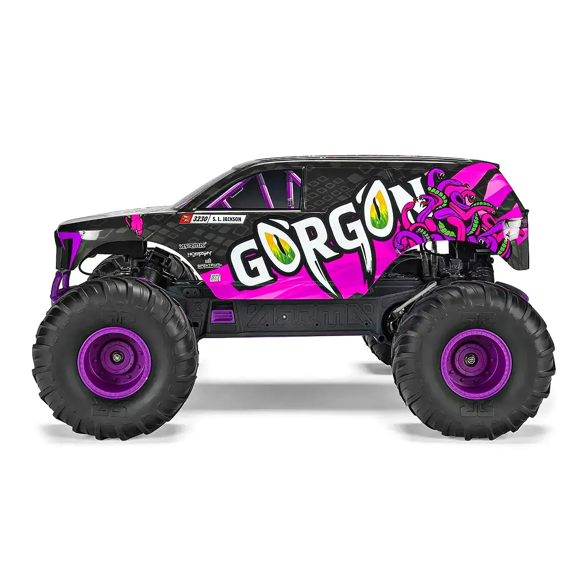 ARRMA GORGON Mega 550 RC Monster Truck Electric 2WD 1/10 Scale RTR (Purple) - Image 4