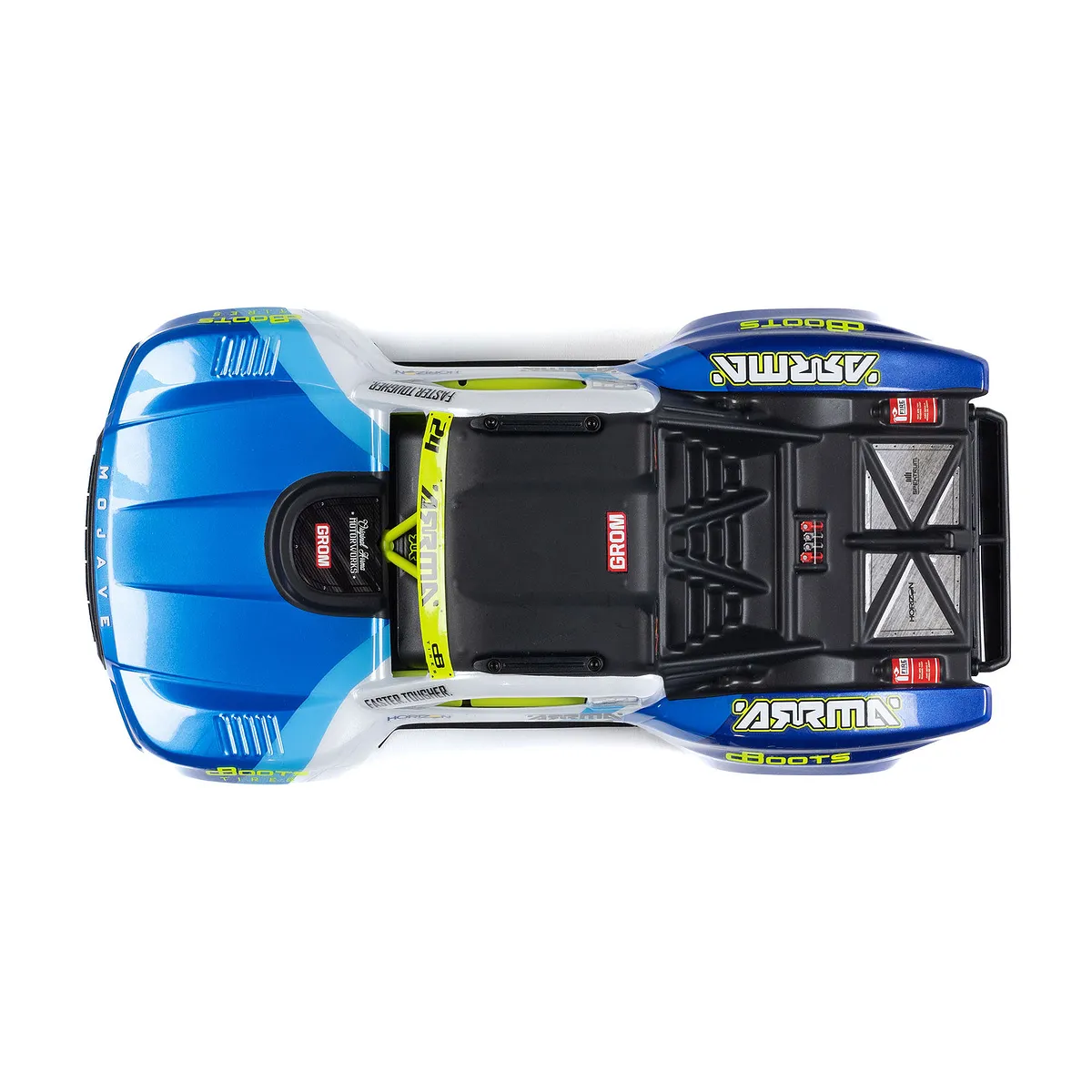 ARRMA Mojave Grom Mega 380 1/16 4WD RC Truck (Blue/White) - Image 4