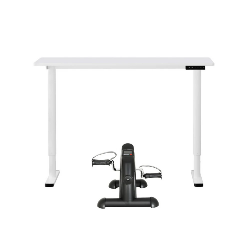 Artiss 120cm Electric Standing Desk with Mini Peal Exercise Bike Home Office - Image 5