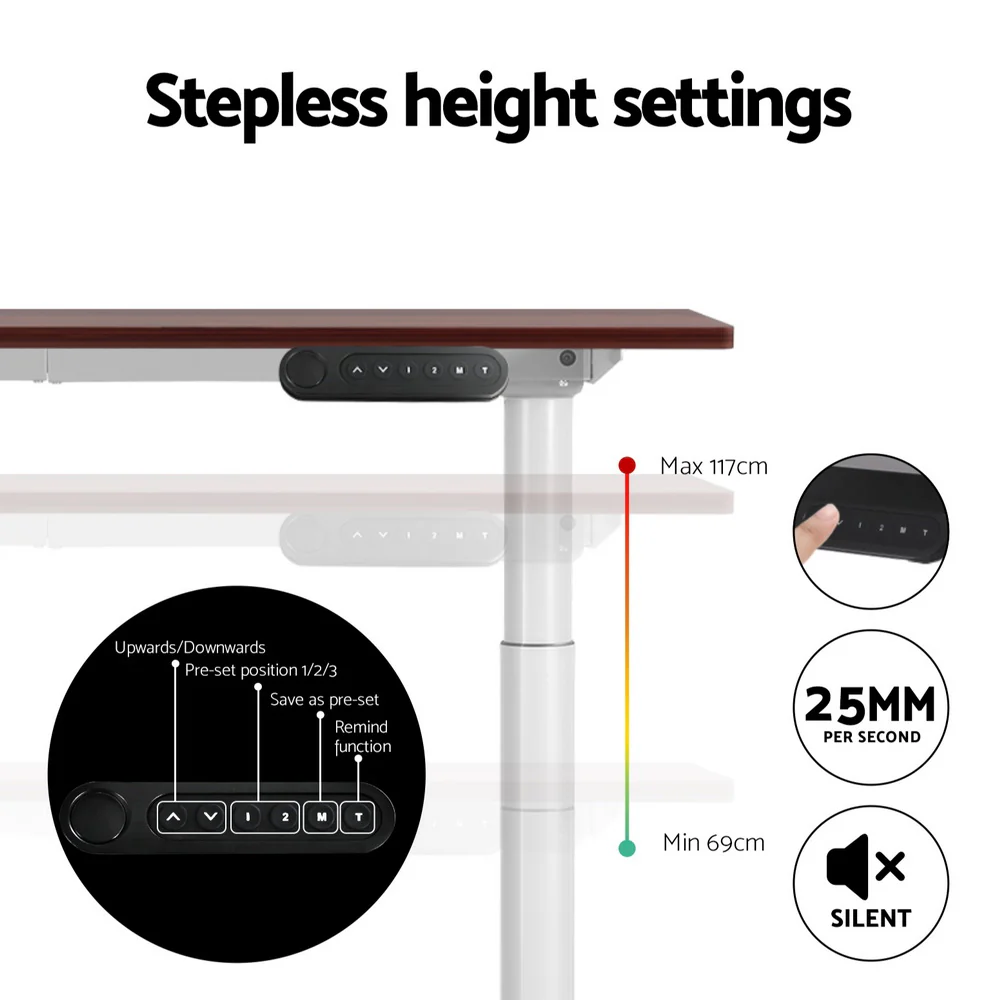 Artiss 400mm Treadmill Electric Walking Pad with 120cm Automatic Standing Desk - Image 7