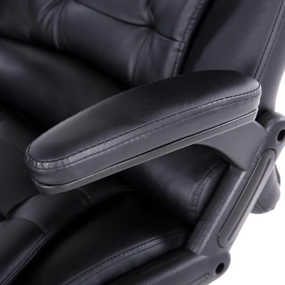 Artiss 8 Point Massage Office Chair Heated Seat Recliner PU (Black) - Image 7