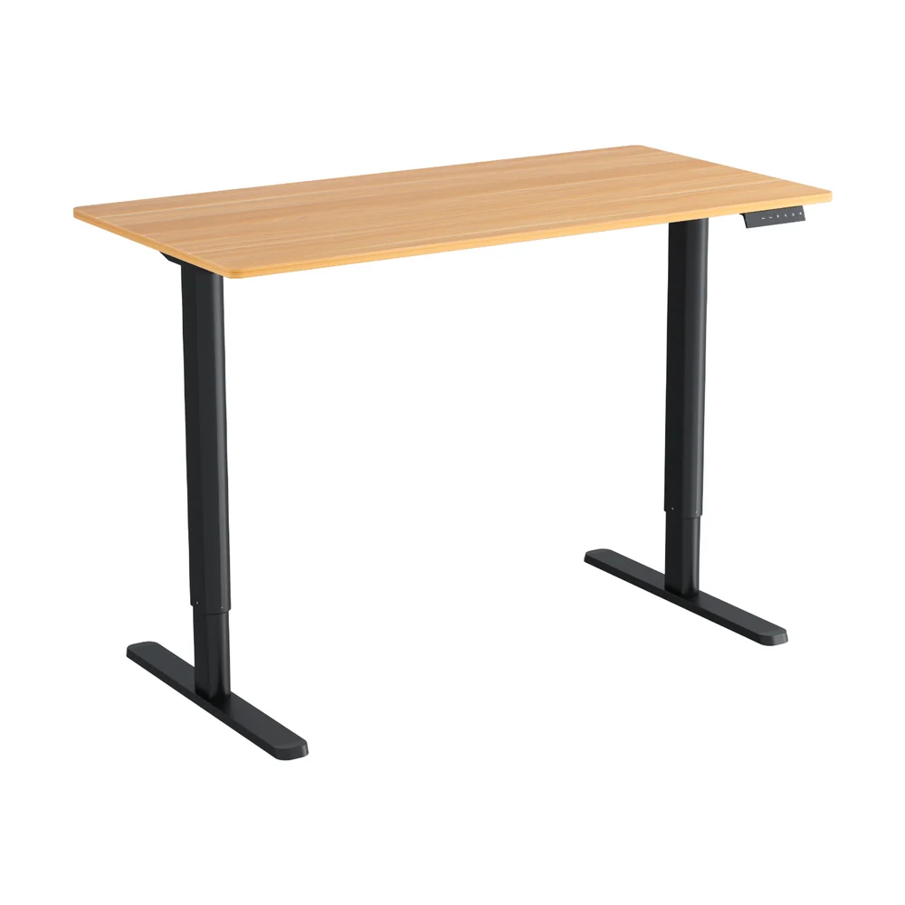 Artiss Electric Sit‑Stand Standing Desk 120cm Home Office - Oak/Black - Image 3