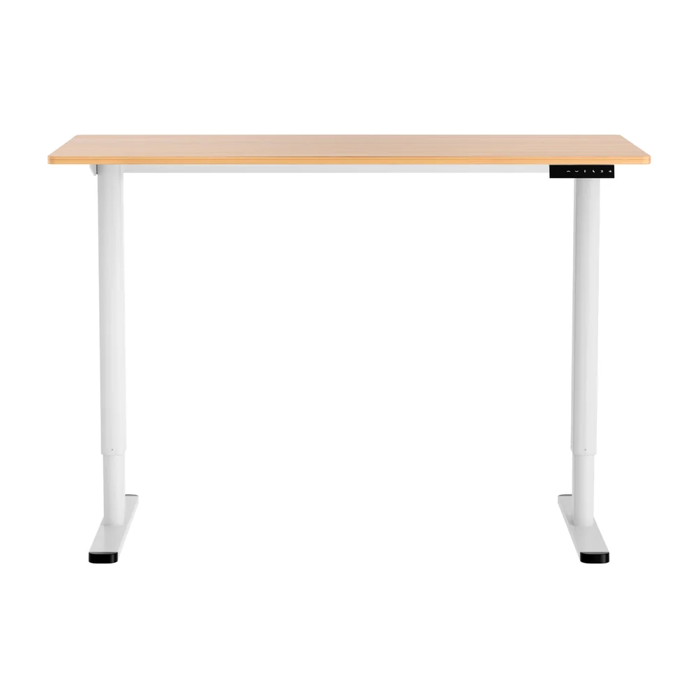 Artiss Electric Sit‑Stand Standing Desk 120cm Home Office - Oak/White - Image 5