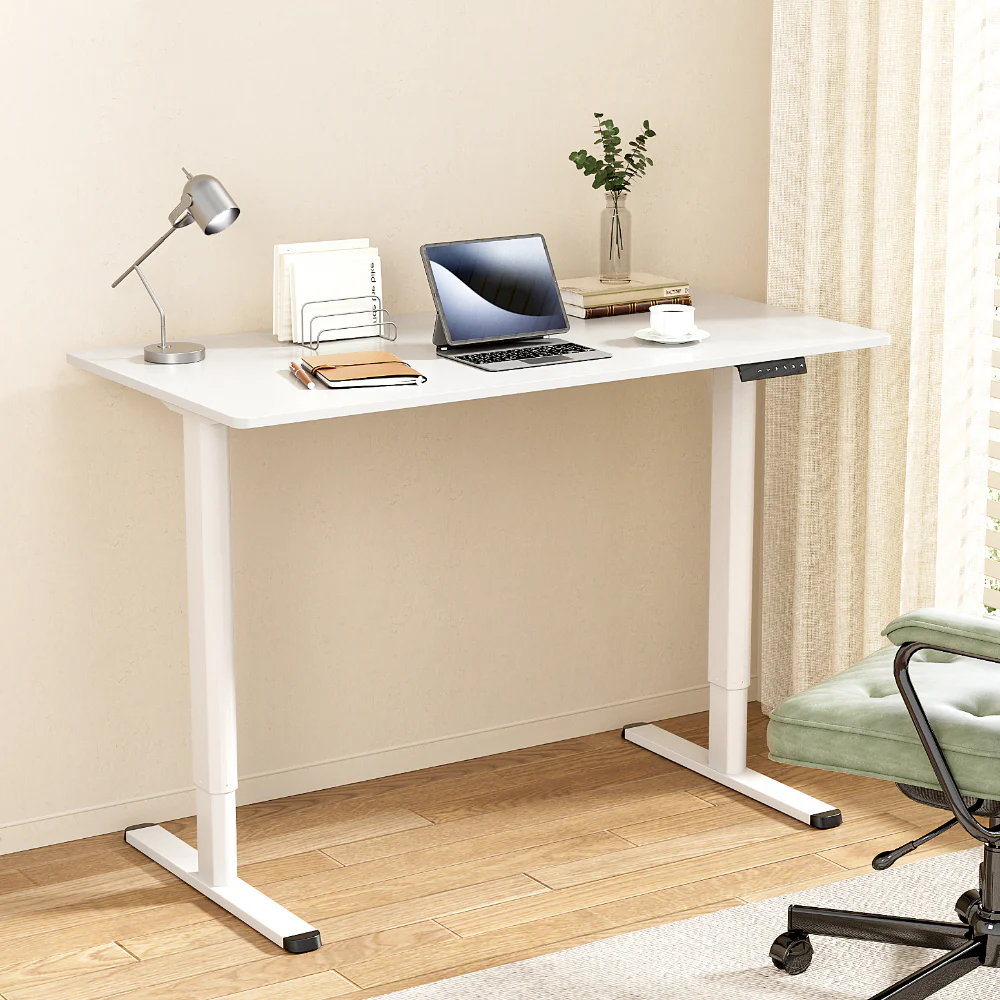 Artiss Electric Sit‑Stand Standing Desk 120cm Home Office - White - Image 2