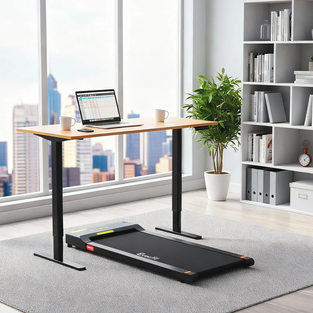 Artiss Electric Treadmill with 120cm Automatic Standing Desk Walking Pad 400mm - Image 2
