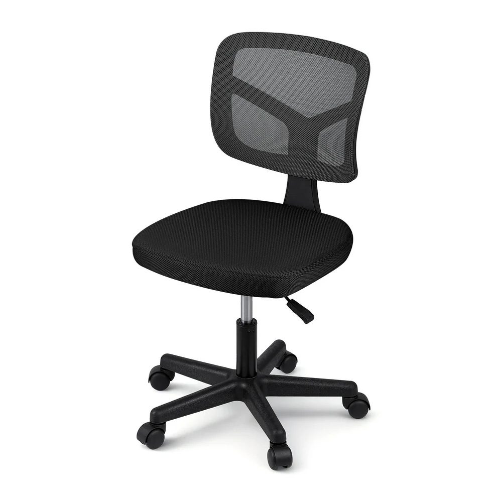Artiss Ergonomic Armless Office Chair Mesh (Black) - Image 3