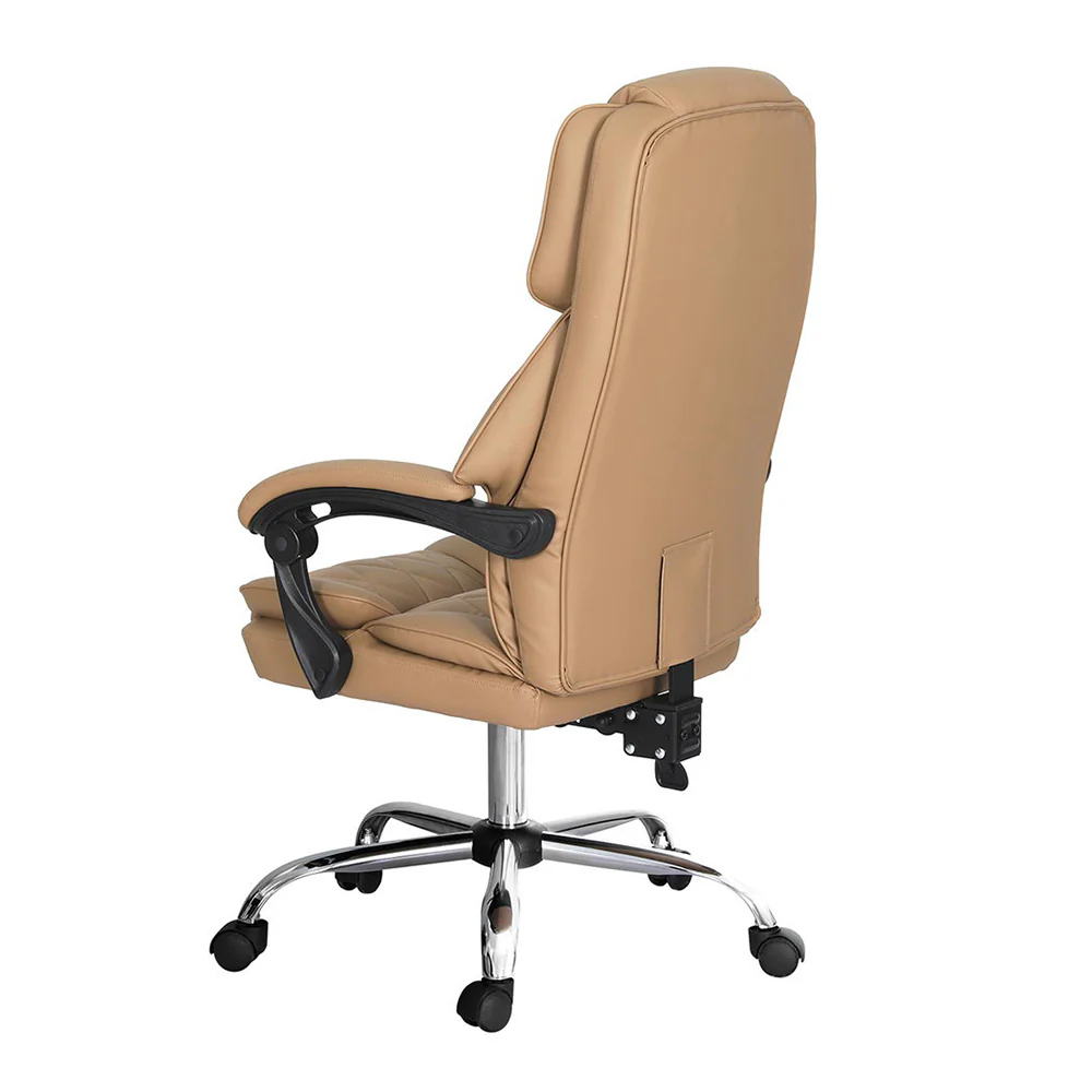 Artiss Executive Office Chair Leather Recliner (Espresso) - Image 3