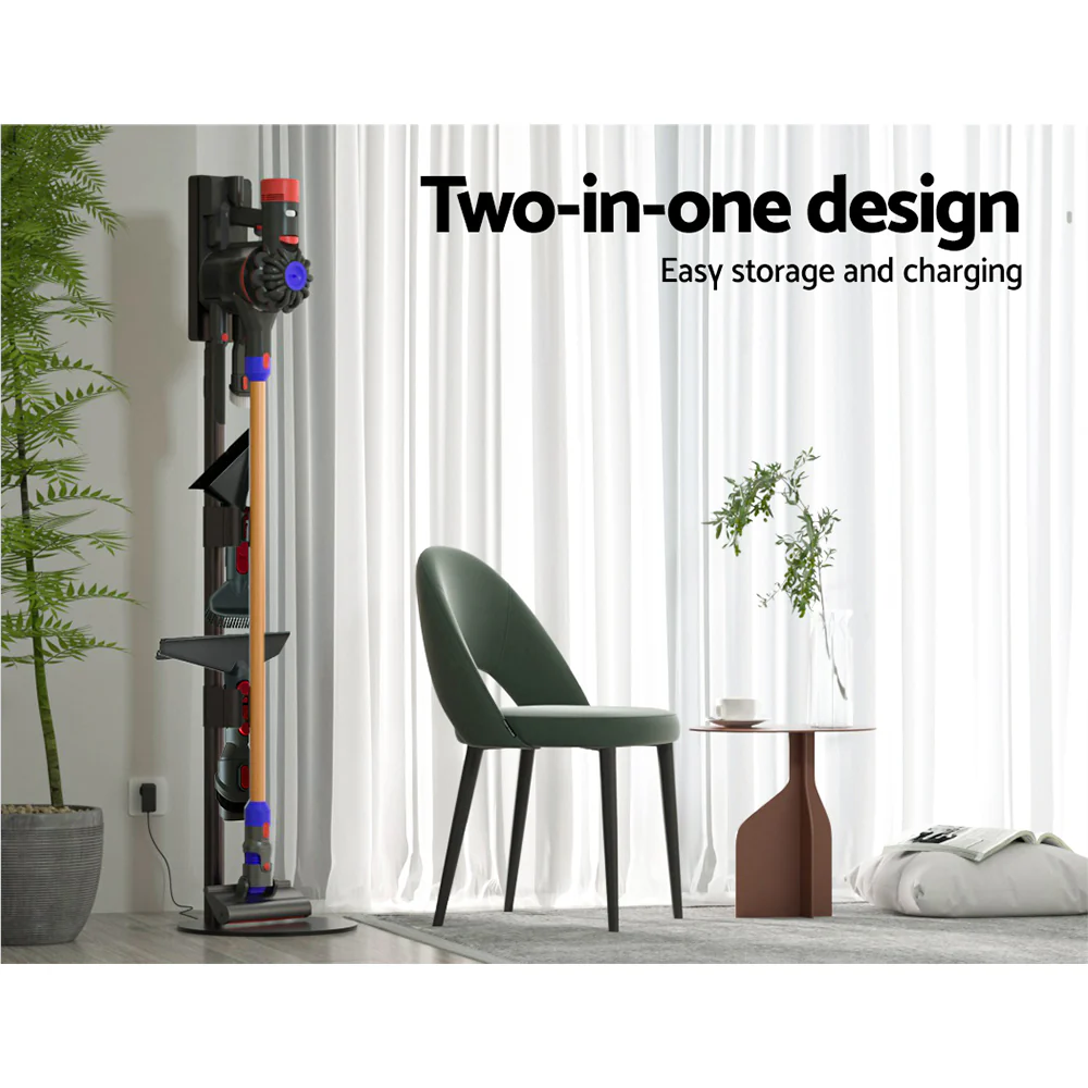 Artiss Freestanding Dyson Vacuum Cleaner Stand for V6 7 8 10 11 (Grey) - Image 4