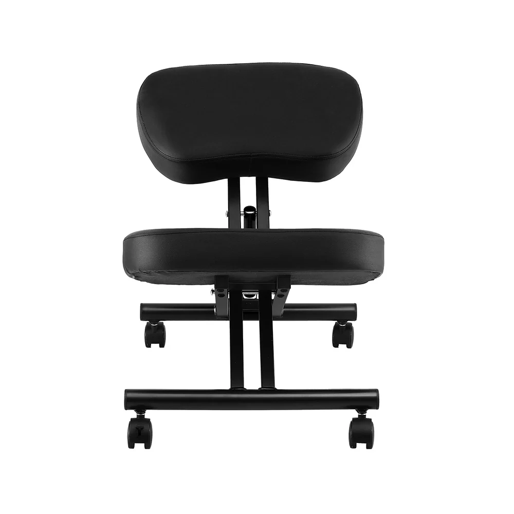Artiss Kneeling Chair Ergonomic Office Chairs Home Knee Seat Posture Stretch Rest (Black) - Image 3