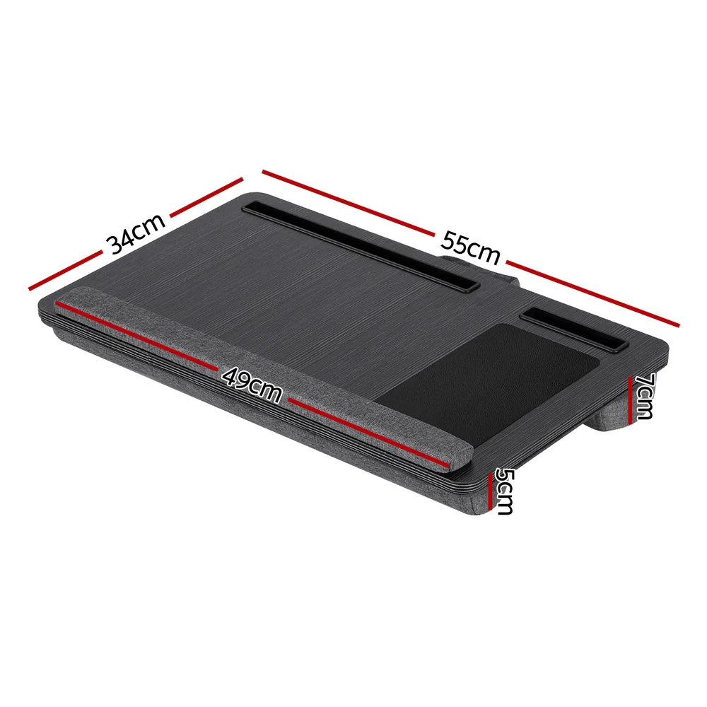 Artiss Lap Desk Laptop DeskS Portable w/ Wrist-rest Phone Slot Mouse Pad 55CM - Image 2