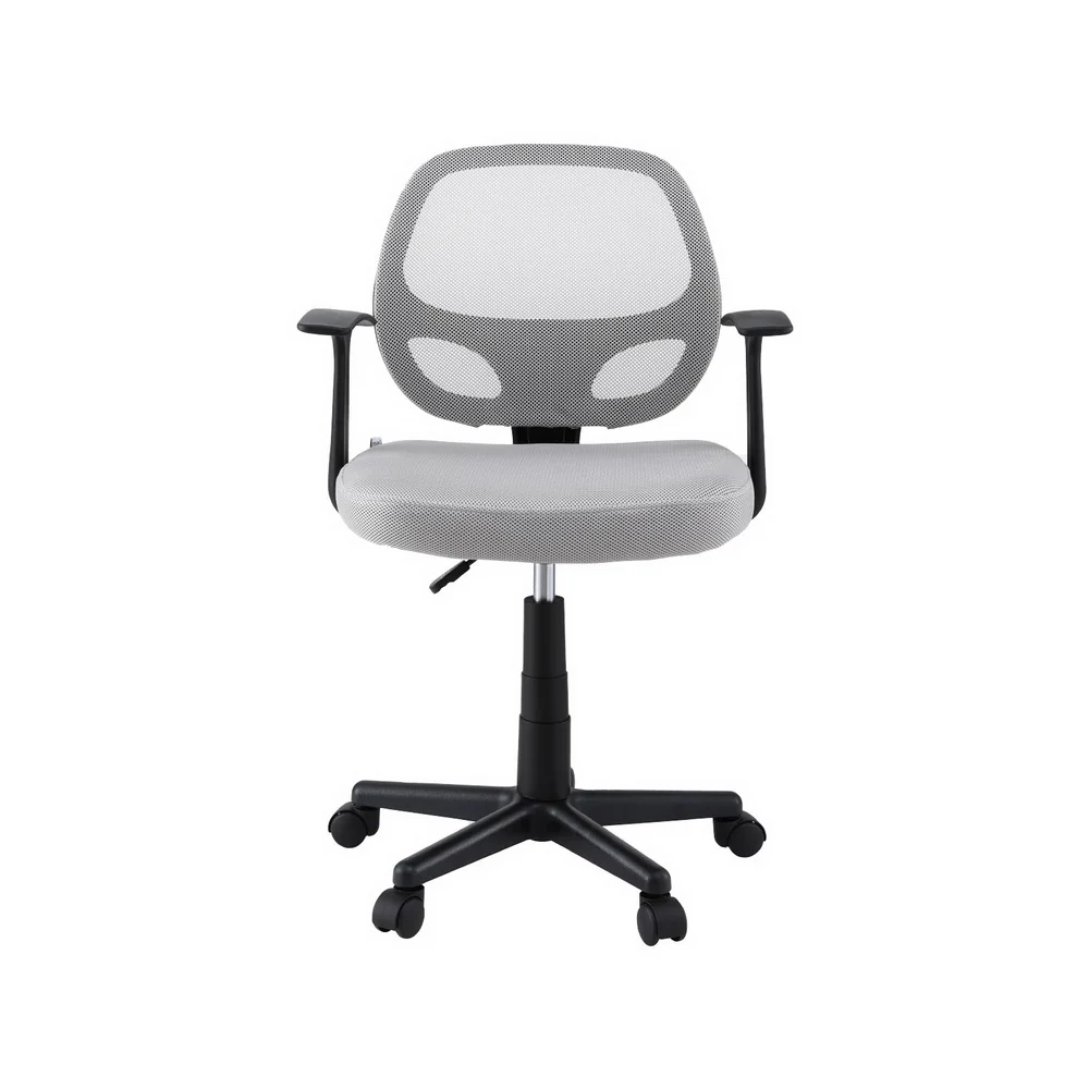 Artiss Mesh Office Chair Computer Gaming Desk Chairs Work Study Mid Back (Grey) - Image 3