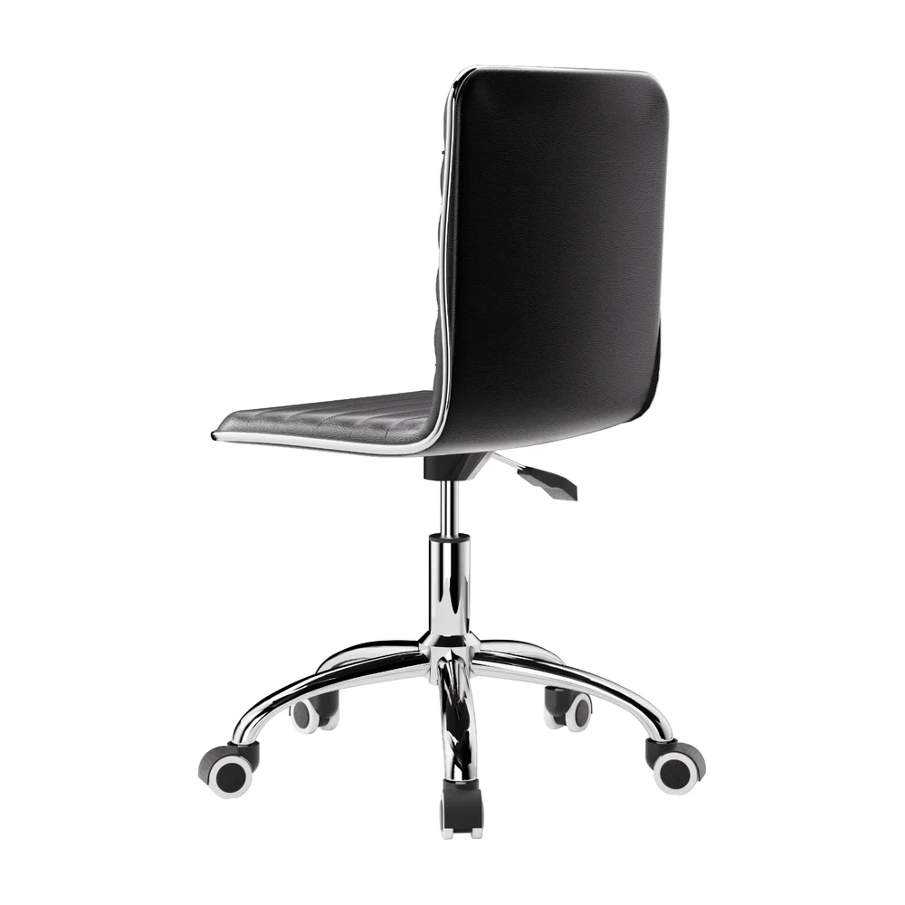 Artiss Office Chair Conference Chairs PU Leather Low Back (Black) - Image 3